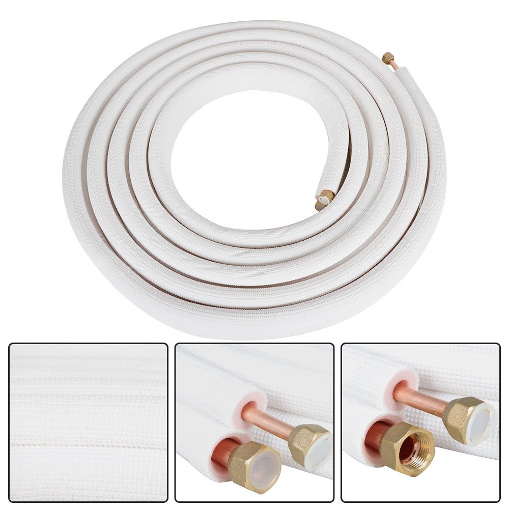 3/8"-5/8" Dia. Connection Pipe Install Kit For Mini Split Heat Pump System 25Ft