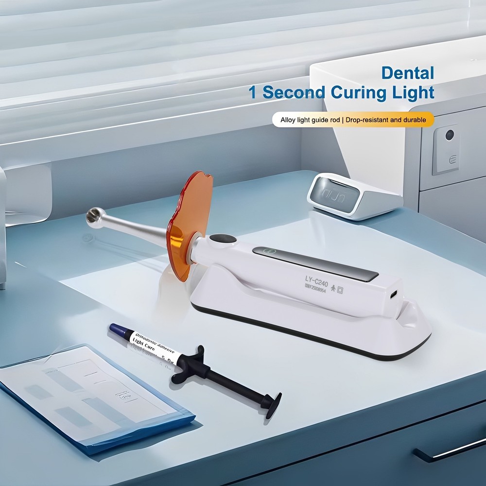 Dental LED Light Cure Lamp Cordless 1 Second Fast Curing Light 4 Modes