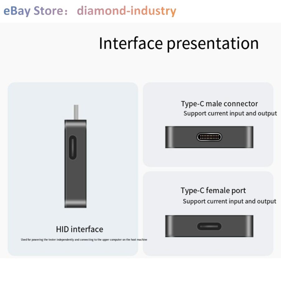 1pc KM003C PD USB Charging Volt - Ampere Tester with Type - C Interface