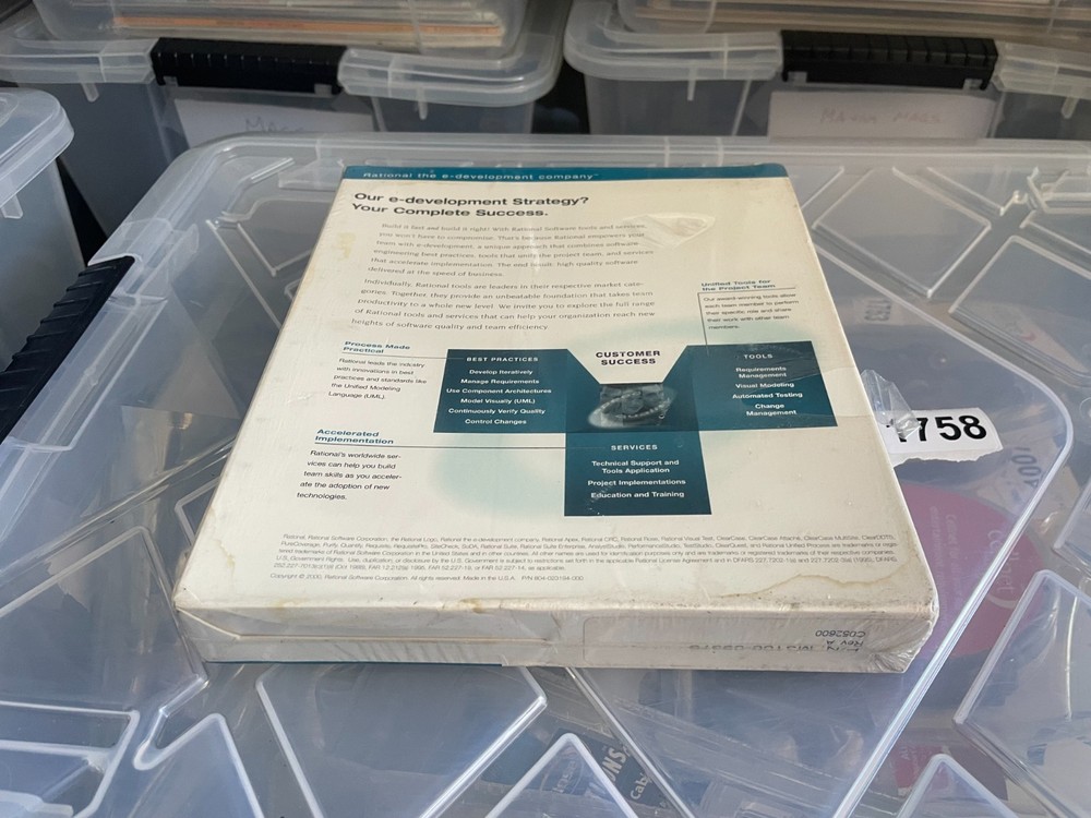 IBM Rational ClearQuest Suite version 2000 -- New in Box. Sealed -- REF 1758