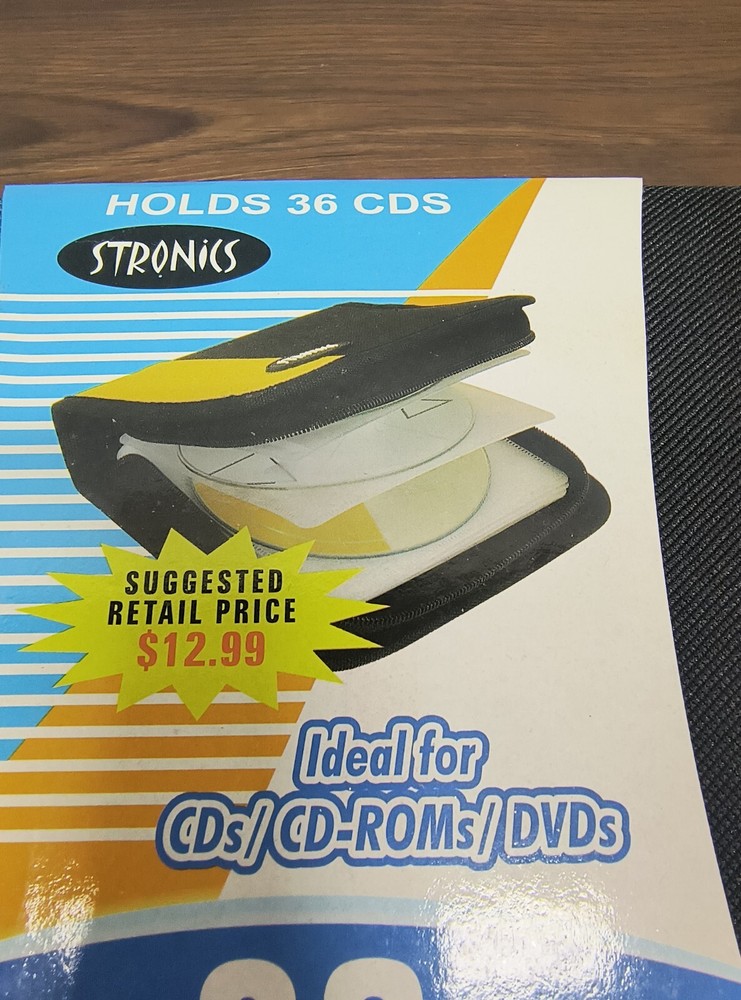 CD STRONICS - CD/DVD (36) Capacity Classic (Black/Green)