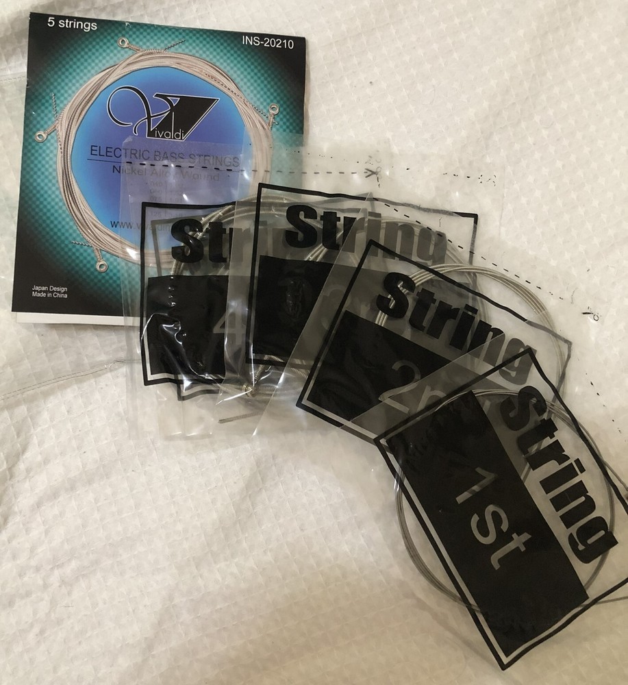 Electrical Bass Strings (5 Strings) Nickel Alloy Wound, Super Light