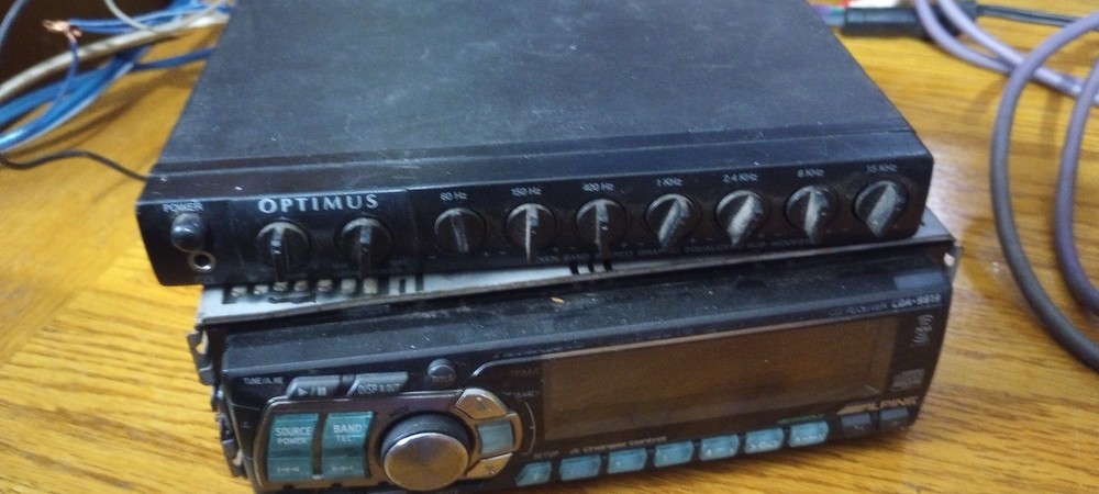 vintage car stereo passive equalizer optimus