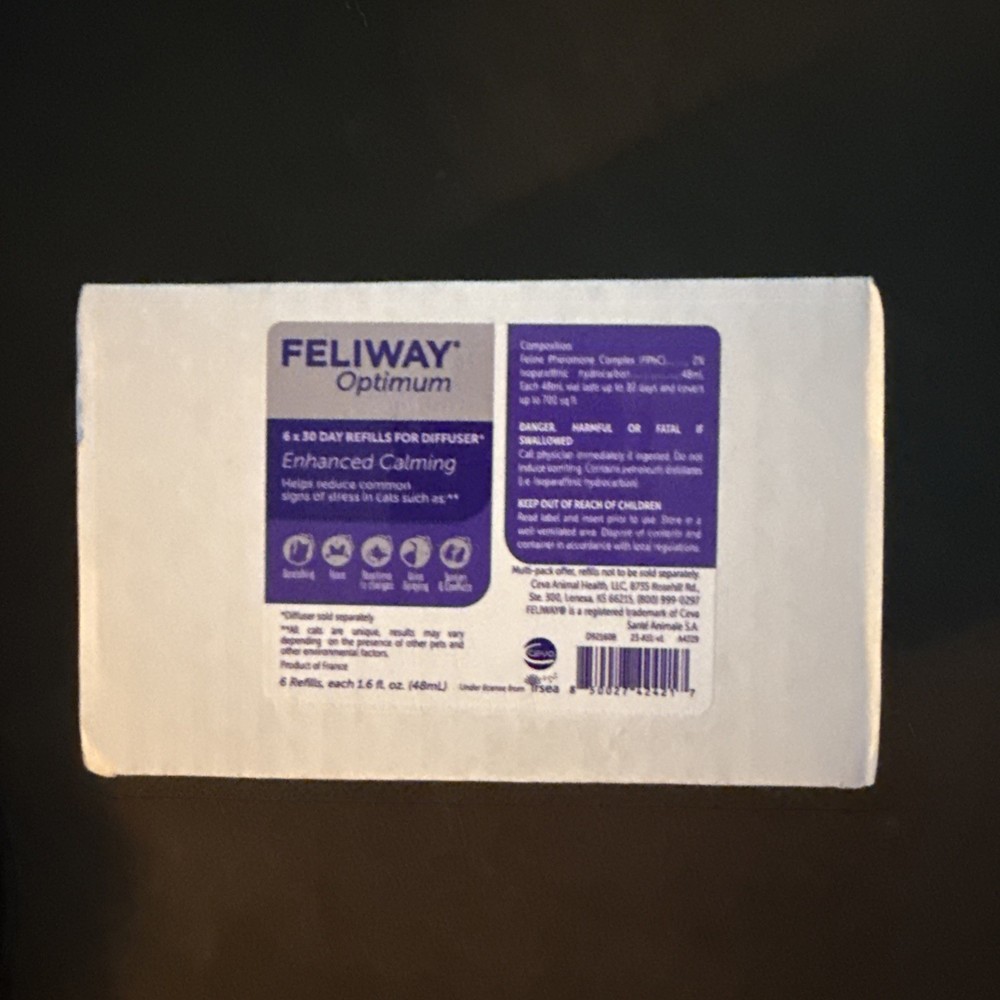 Feliway D92120K Enhanced Calming Pheromone Diffuser Refil - 48ml | 3129