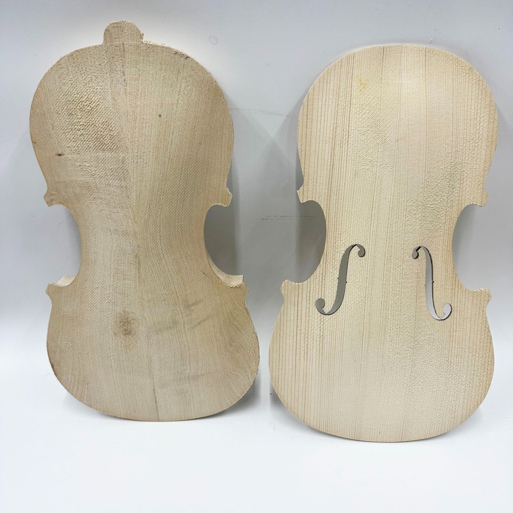 DIY 3/4 Unfinished Violin Making Kit Solid Spruce & Maple Wood Full Set