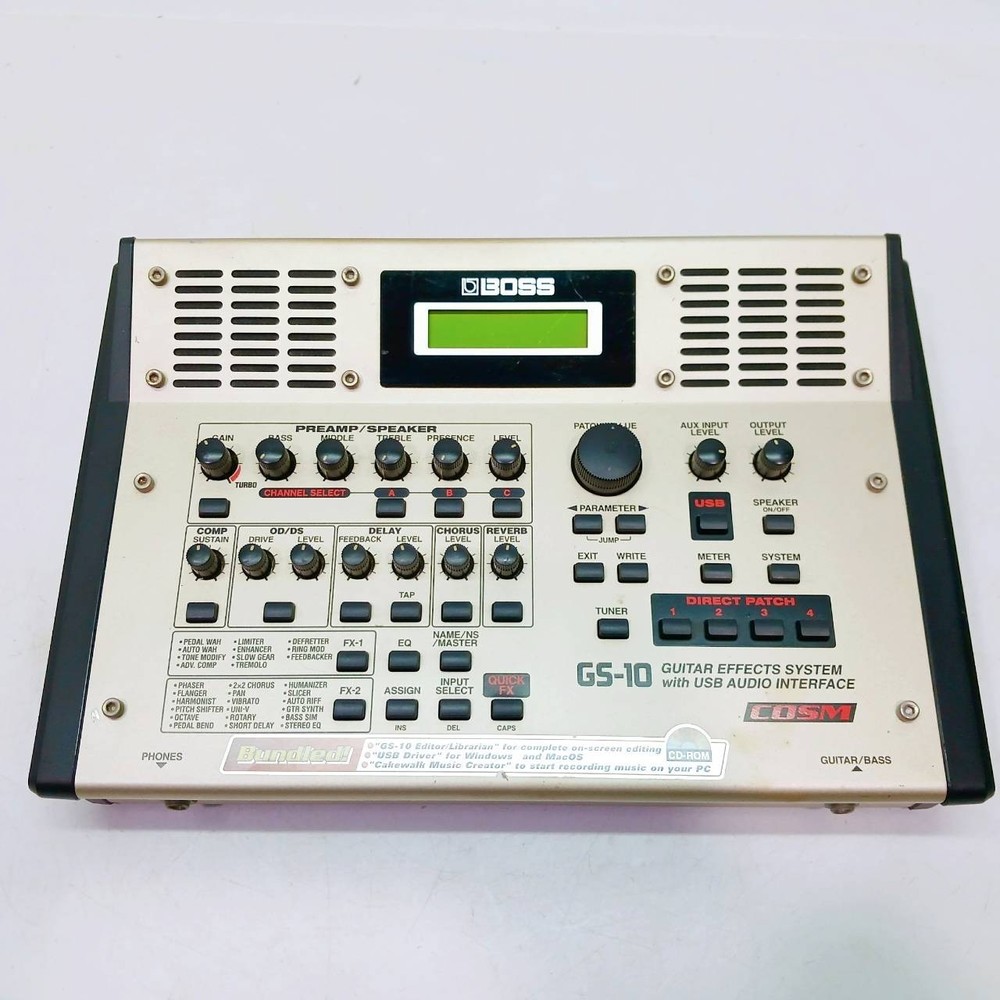 BOSS Guitar Effects Processor GS-10 USB Audio Interface Multi Effect Japan BA257