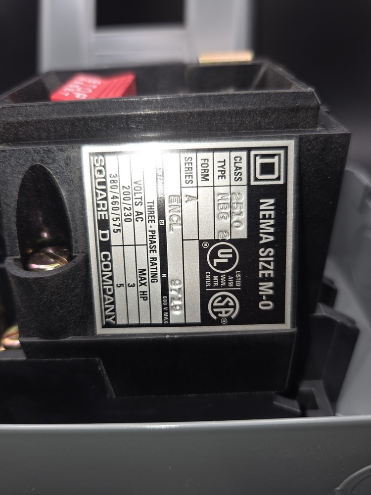 Square D 2510MBG2 3 Phase- AC Manual Starter