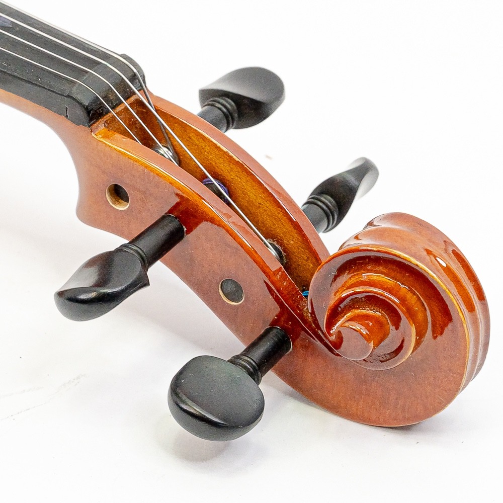 Mendini by Cecilio MV400 Solid Wood Violin – Beginner/Student Model with Case