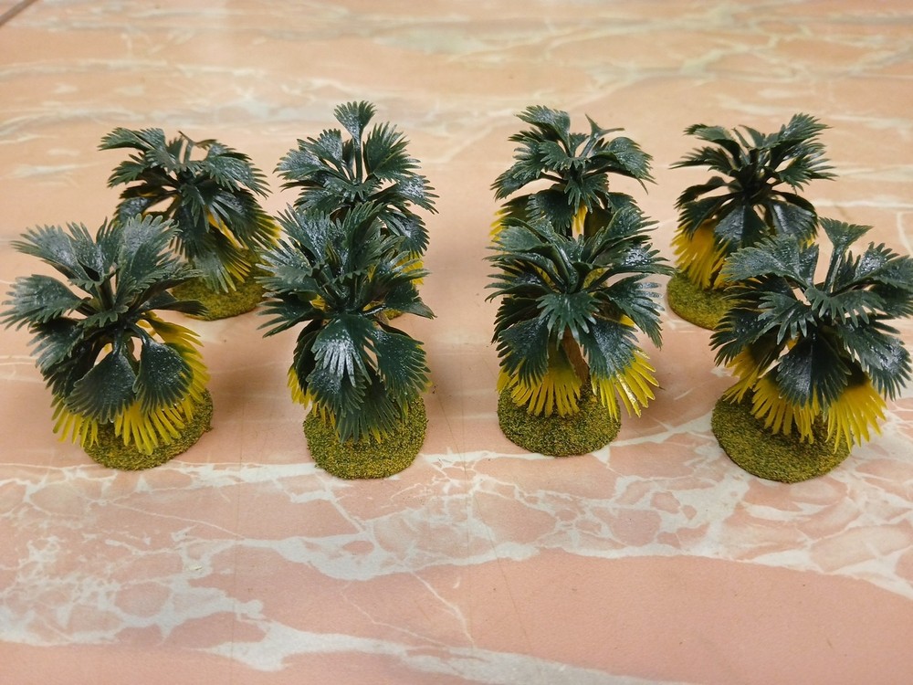 8 based Landscape Model Dwarf Palm Trees wargaming scenery terrain 2"