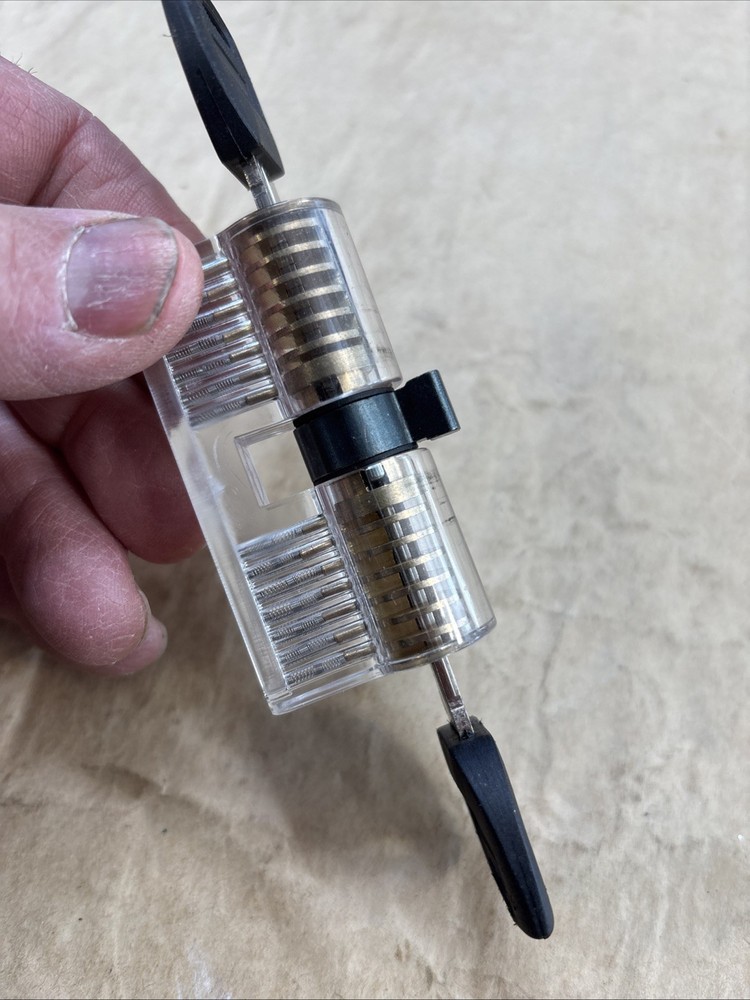 Lucite Cylinder Deadbolt Training Lock