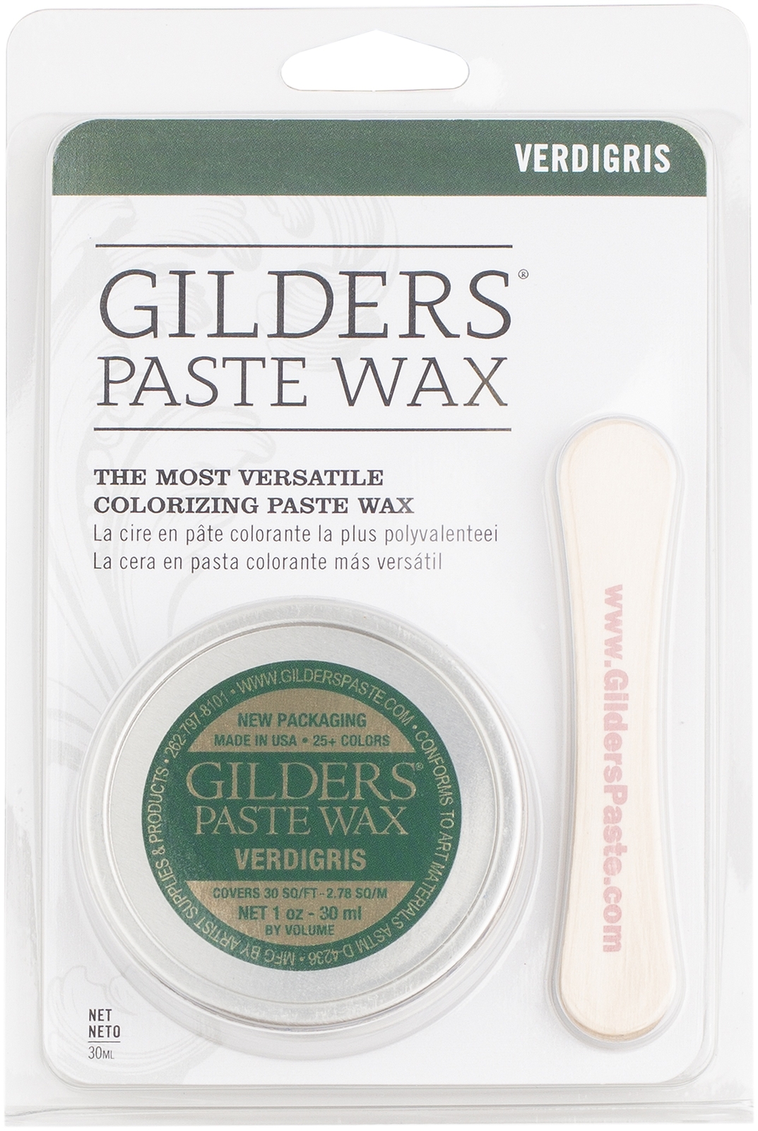 GILDERS(R) Paste Wax Finishes 30ml - Baroque Art-Verdigris