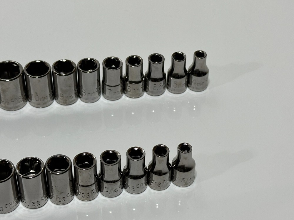 NEW Craftsman Tools USA 54pc 1/4” Drive Metric & SAE Deep & Shallow Socket Set