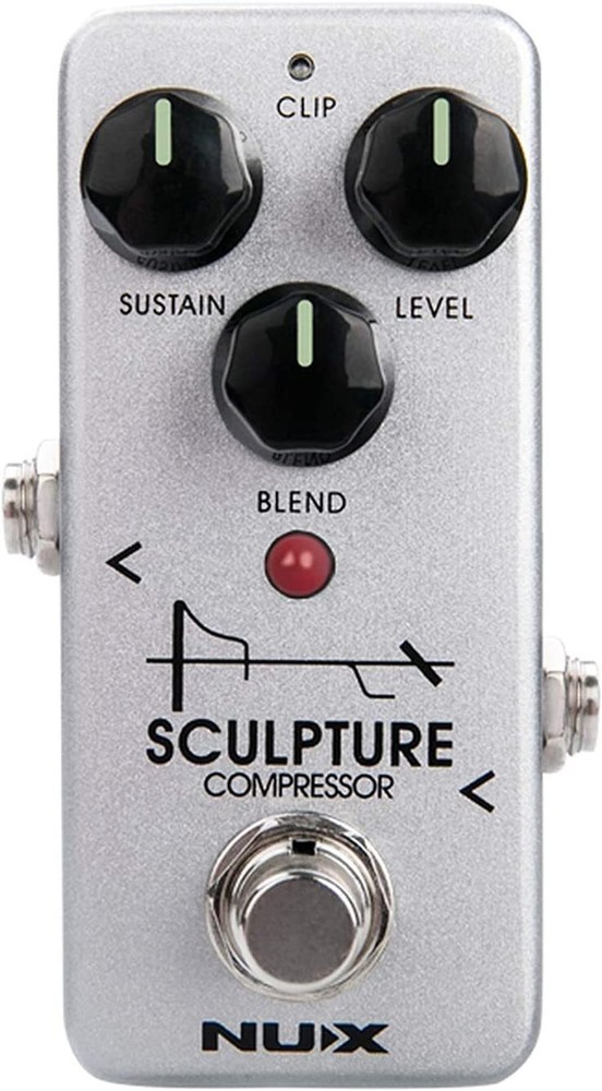 NUX Sculpture Mini Compressor Buffer Guitar Effects Pedal with Clip Mode