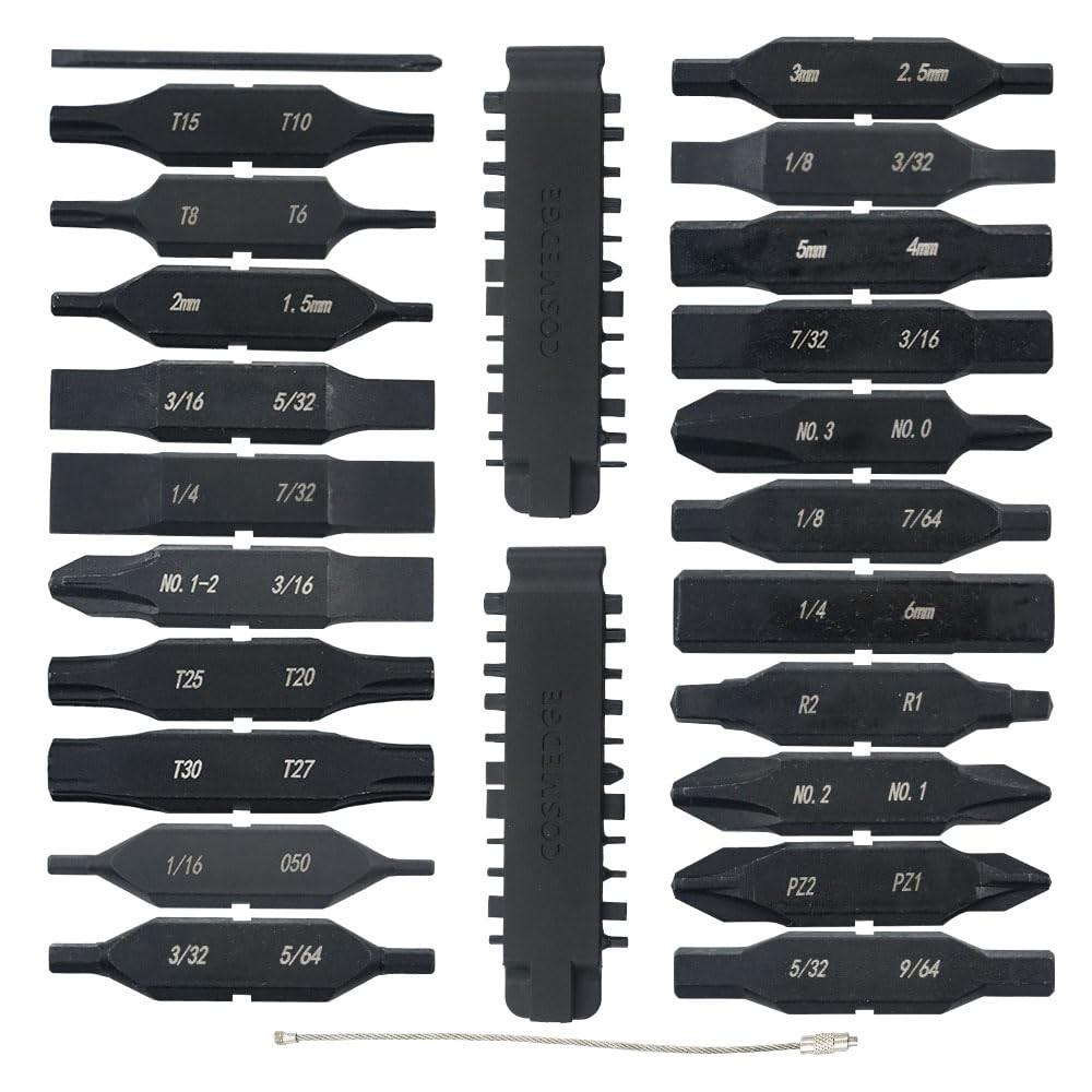 22PC Flat Bit Kit Set for Leatherman, Double-Ended Flat Screwdriver Bits with...