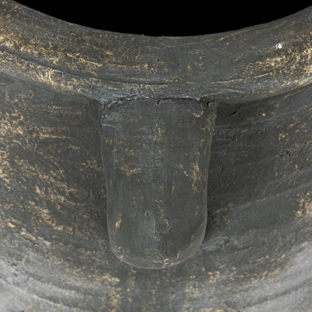Whitewashed Terra-Cotta Urn, Grey