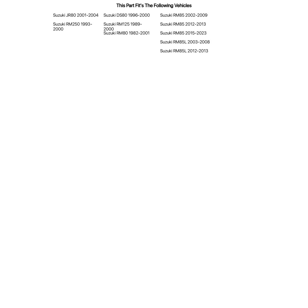 Suzuki Factory Exhaust Hangers Front Mount For Suzuki RM80 1982-2001