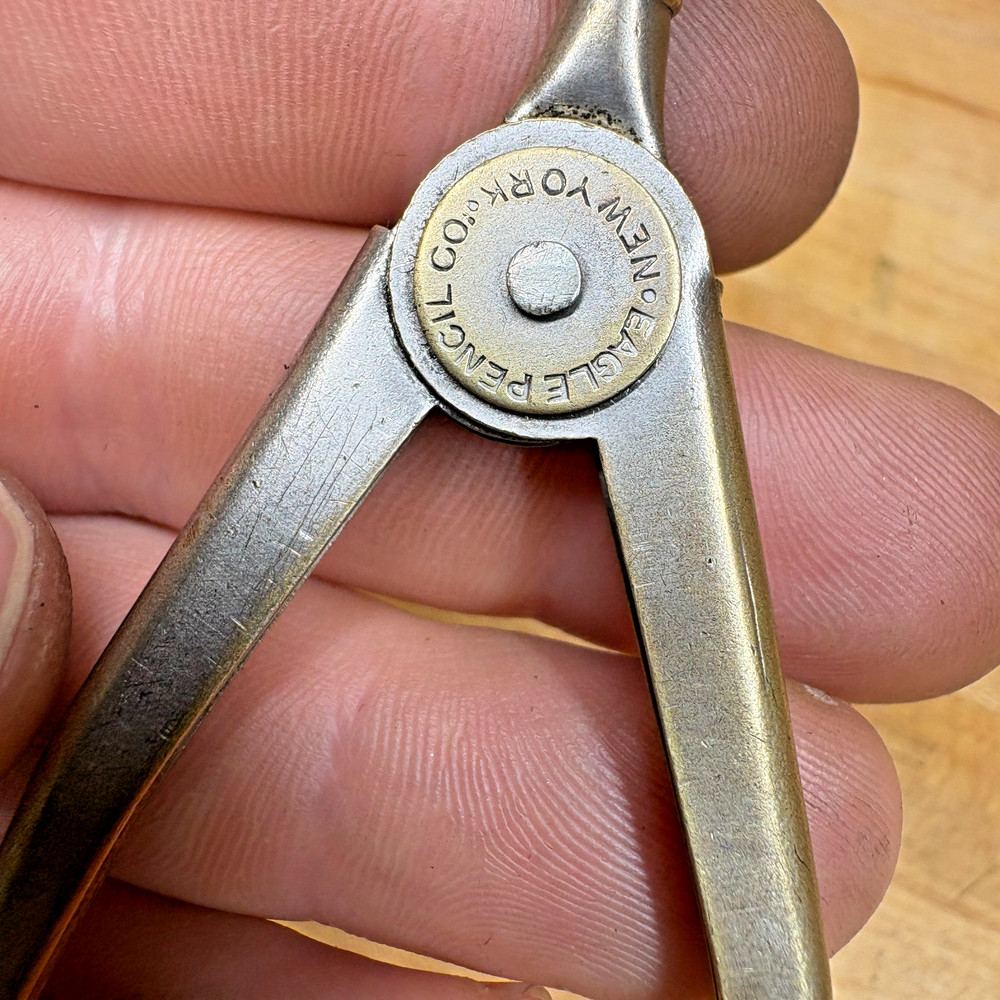 Vintage Drafting Compass Tools Lot, Eagle Pencil Co, Machinist Architect Set