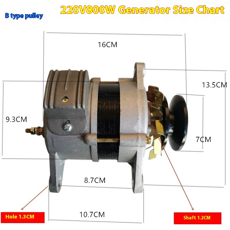 220V High Power Small Generator 800W Permanent Magnet Brushless Constant Voltage