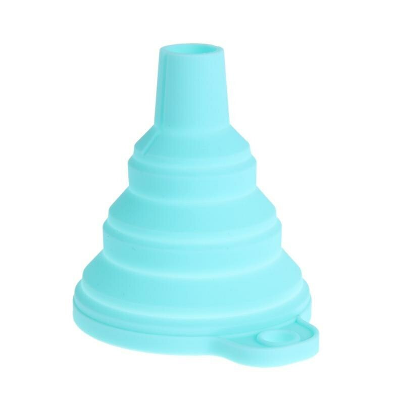 2PC Silicone Foldable Collapsible Style Funnel Hopper Kitchen Cooking Tools