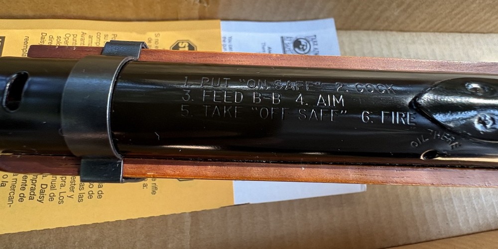 Daisy Red Ryder BB Gun Model 1938, saddle ring, W/ Box & Paperwork