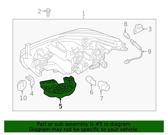 Genuine Nissan Headlight Bracket 26042-5AA5A