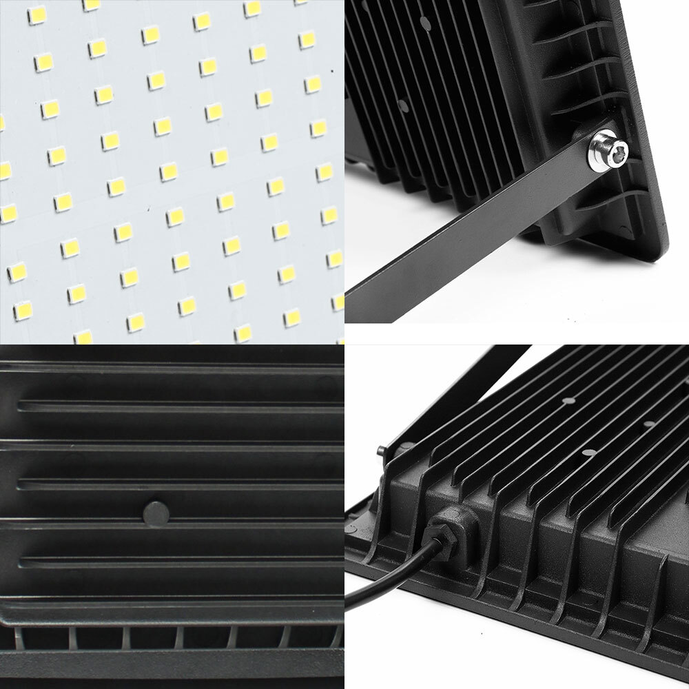 4pcs 100W LED Flood Light Outdoor Garden Lamp Yard Security Landscape Spotlight