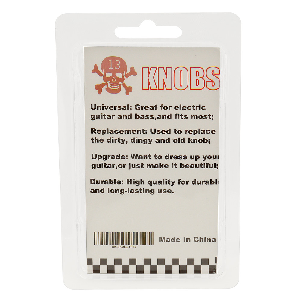 4Pcs Skull Head Guitar Knobs Speed Volume Tone Control Knobs For LP Guitar part