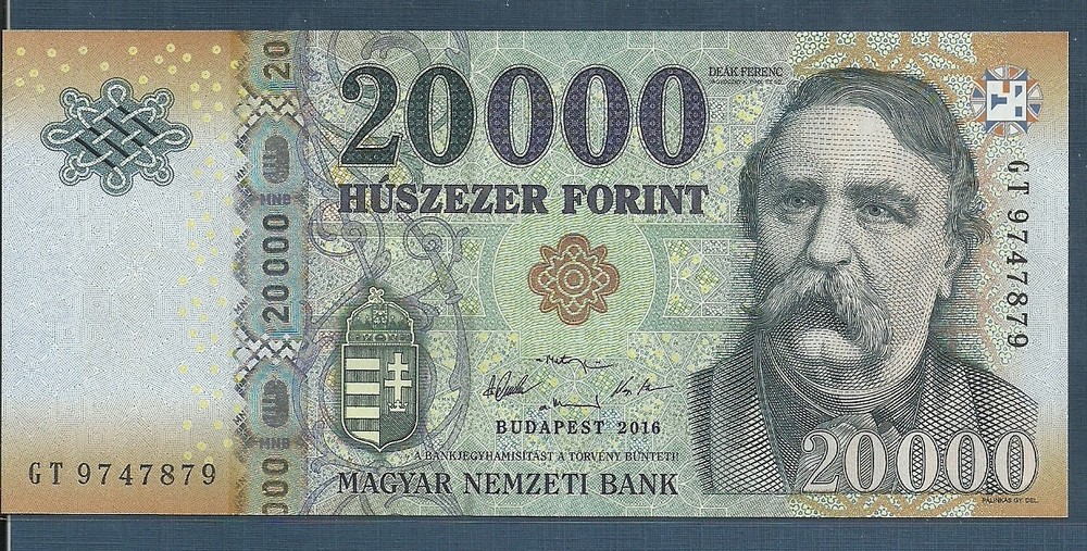 Hungary 20000 Forint, 2016, P-NEW, UNC