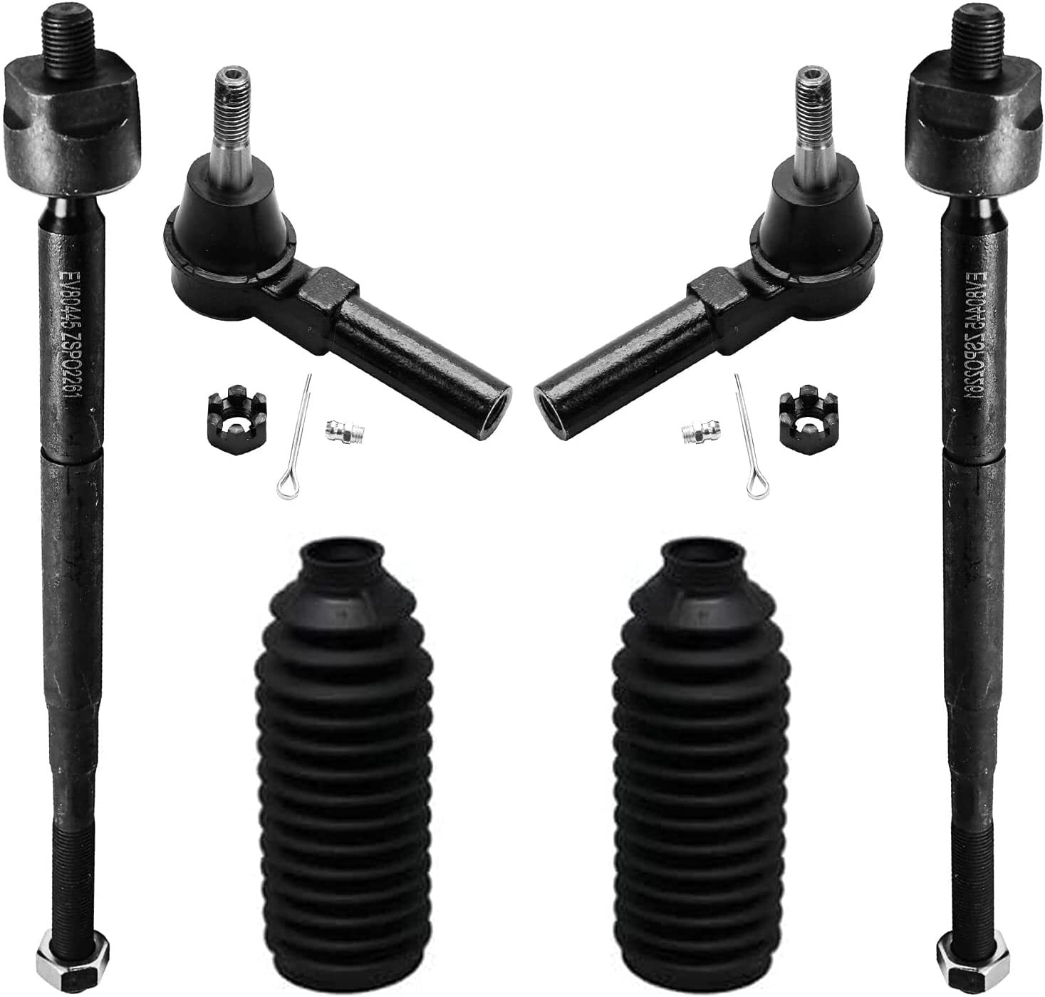 10pc Front Lower Control Arms Sway Bar Tie Rod for Chevy Cobalt HHR Pontiac G5