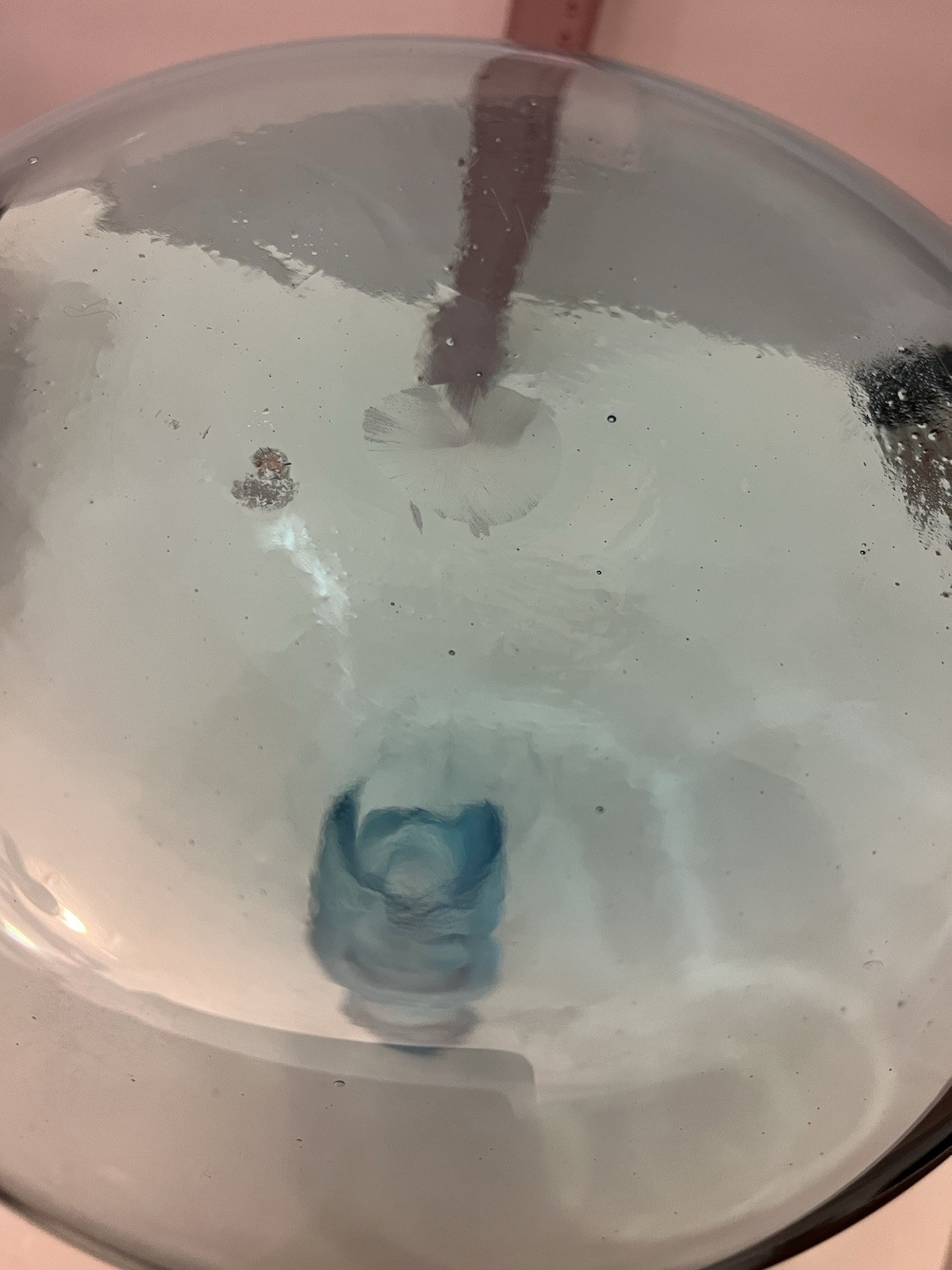 Vintage MCM Italian Aqua Empoli Glass Bottle 11x8 Without Stopper