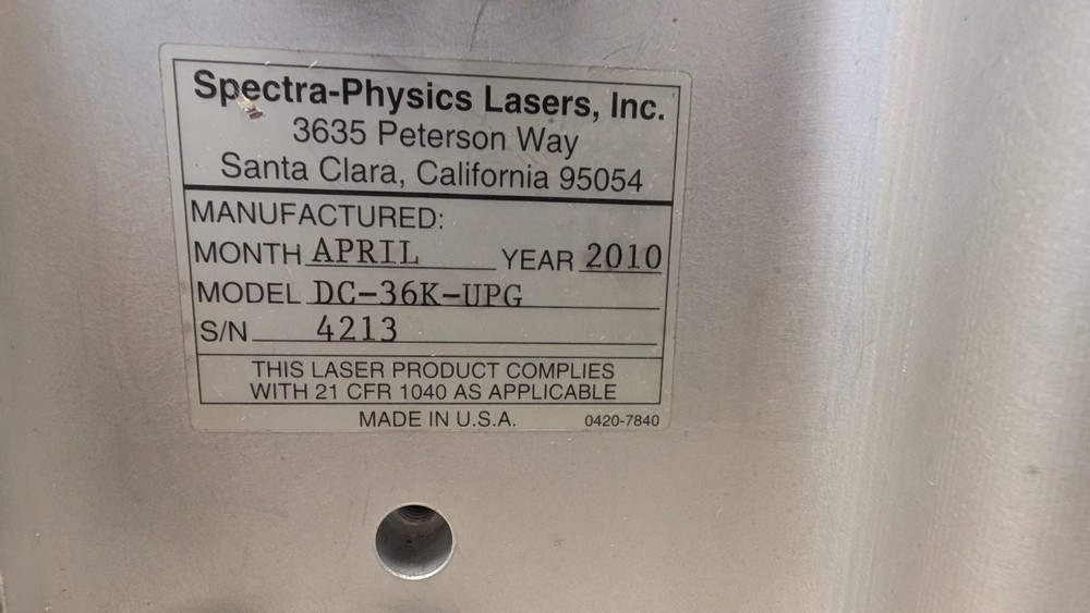 Spectra Physics Laser DC-36K-UPG MaiTai Ultrafast DeepSee Module