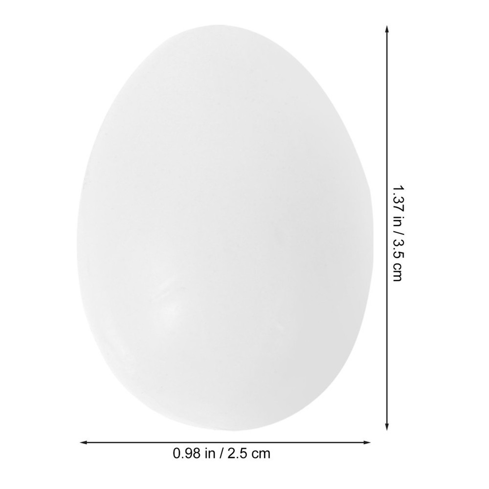 30Pcs Solid Plastic Eggs for Tricking Birds to Stop Laying Eggs