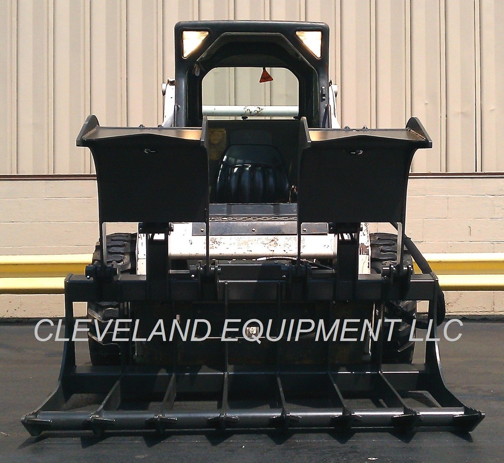 NEW 84" ROOT GRAPPLE ATTACHMENT Skid Steer Loader Rake Brush Wacker Neuson Volvo