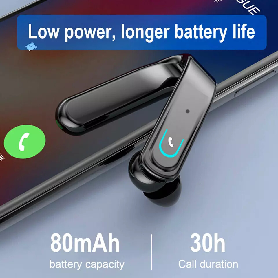 Bluetooth 5.0 Ear Hook Headset Wireless Earphones Earbuds Stereo Headphones