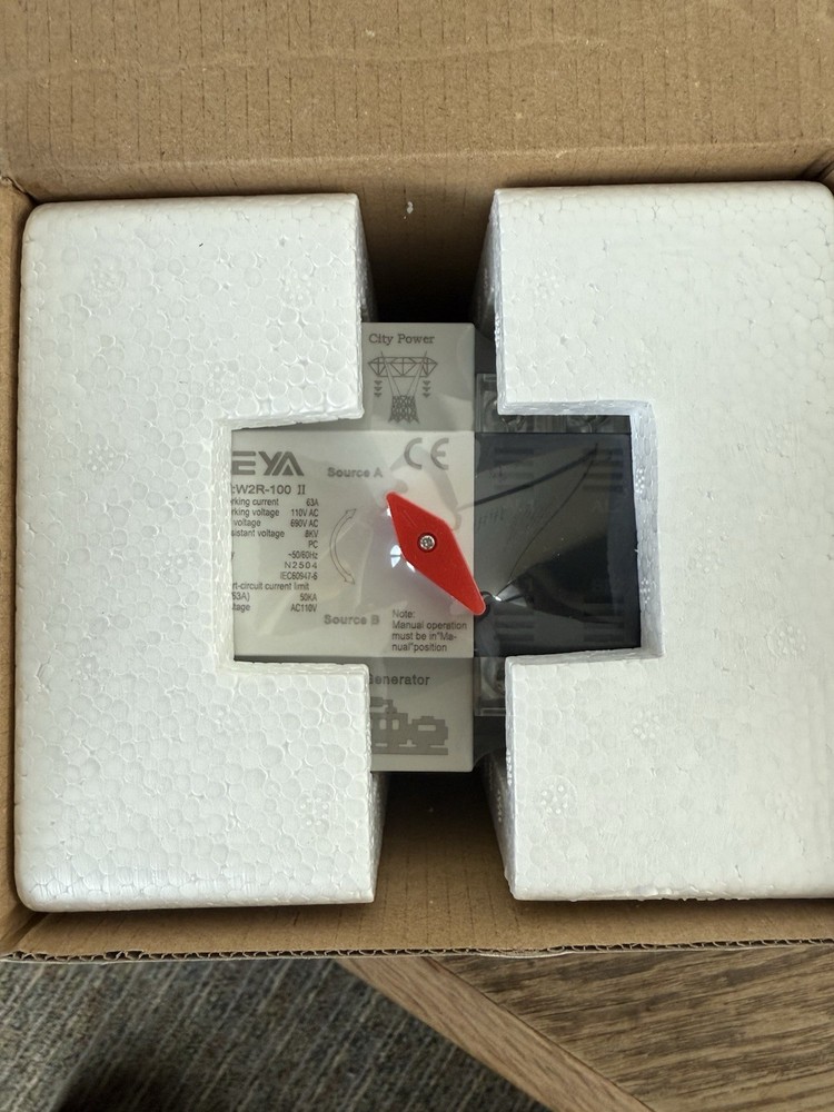 Geya W2R Double Power Automatic Transfer Switch 3P 63A 110v
