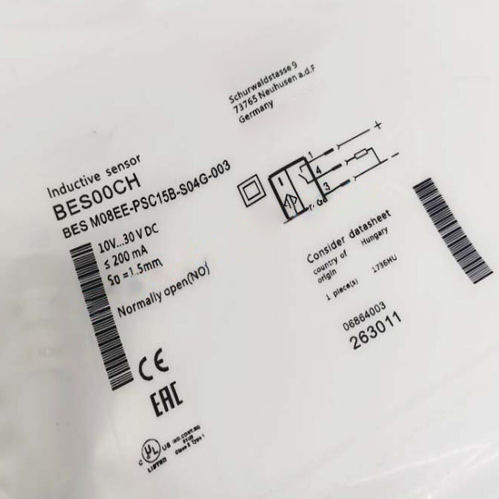 For BES00CH BES M08EE-PSC15B-S04G-003 Inductive Proximity Sensor Replacement