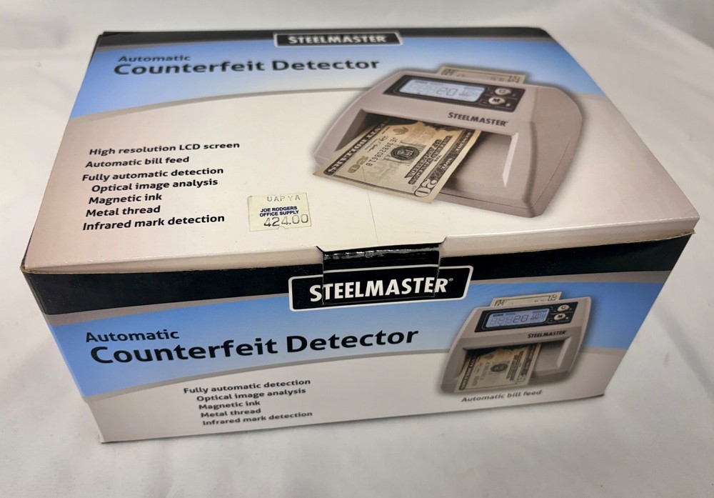 NEW NIB Steelmaster 2003300 Automatic Counterfeit Detector