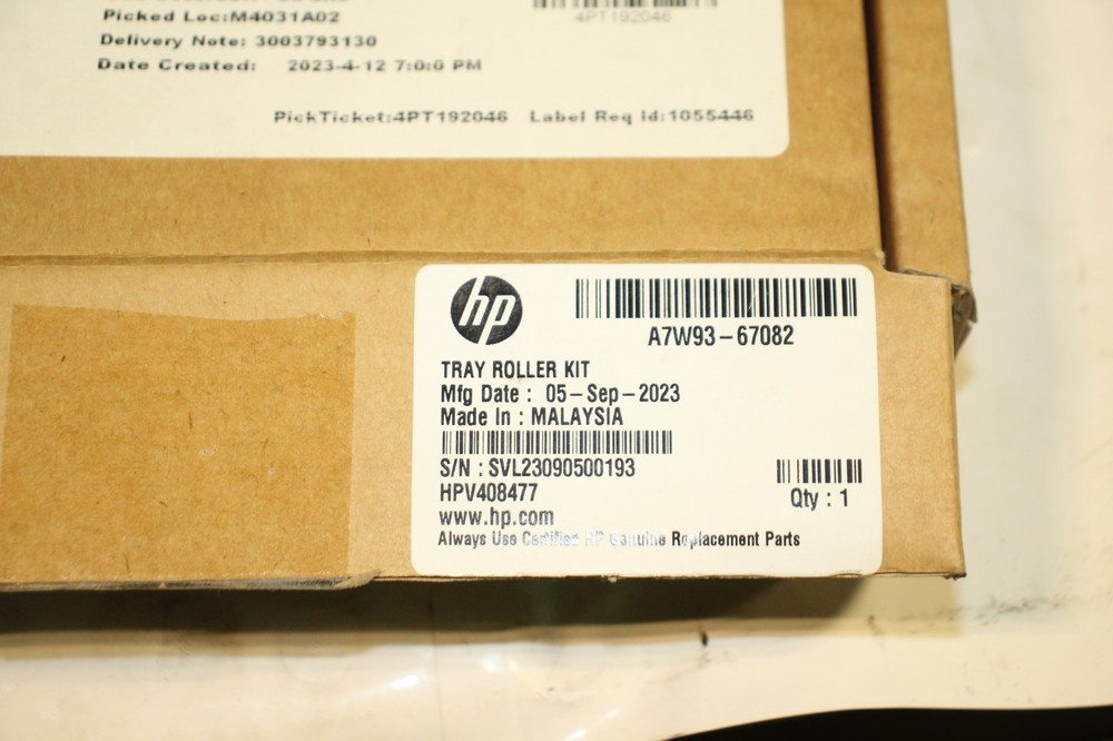 OEM HP Tray Roller Kit A7W93-67082