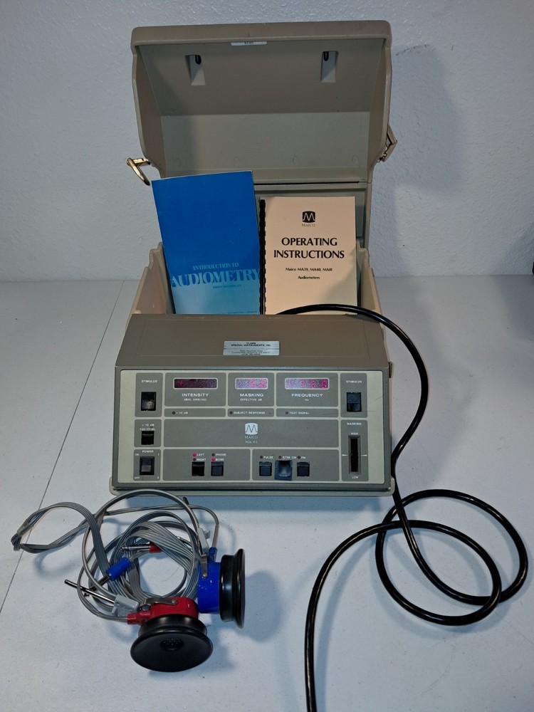 MAICO MA 40 PORTABLE AUDIOMETER  with  Headset