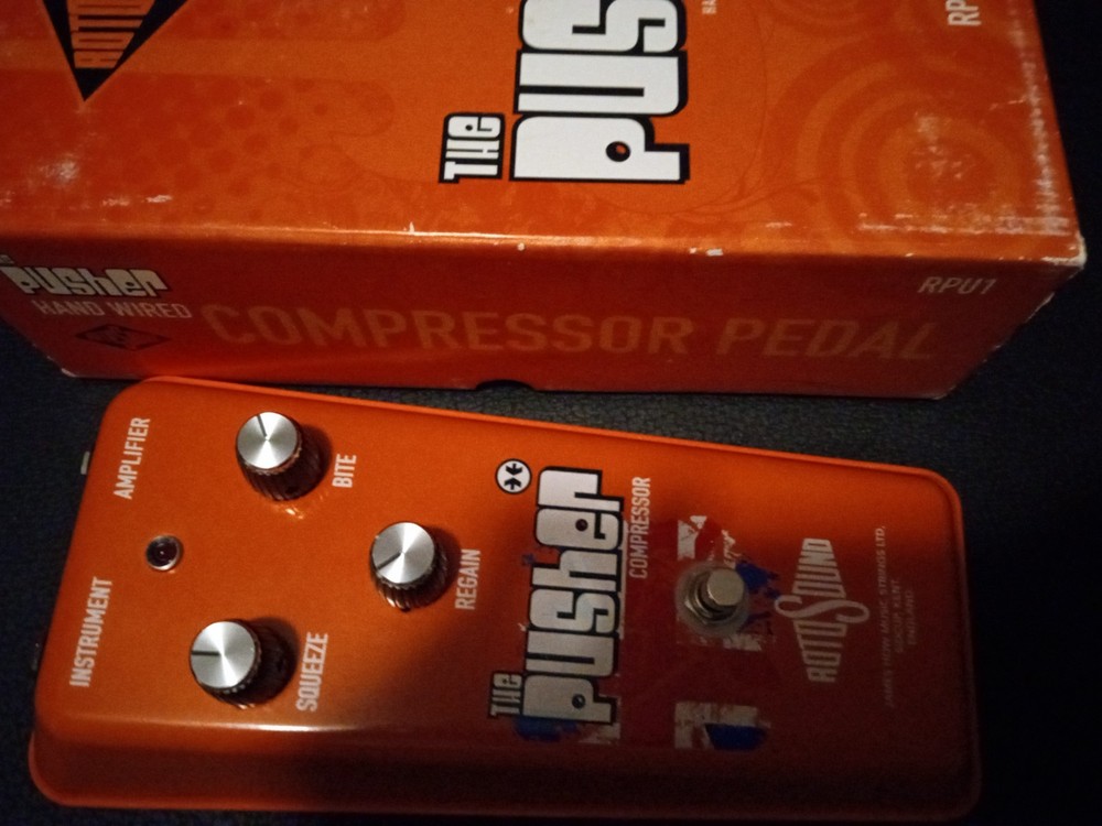 Rotosound Vintage Reissue "pusher" compressor Effects Pedal