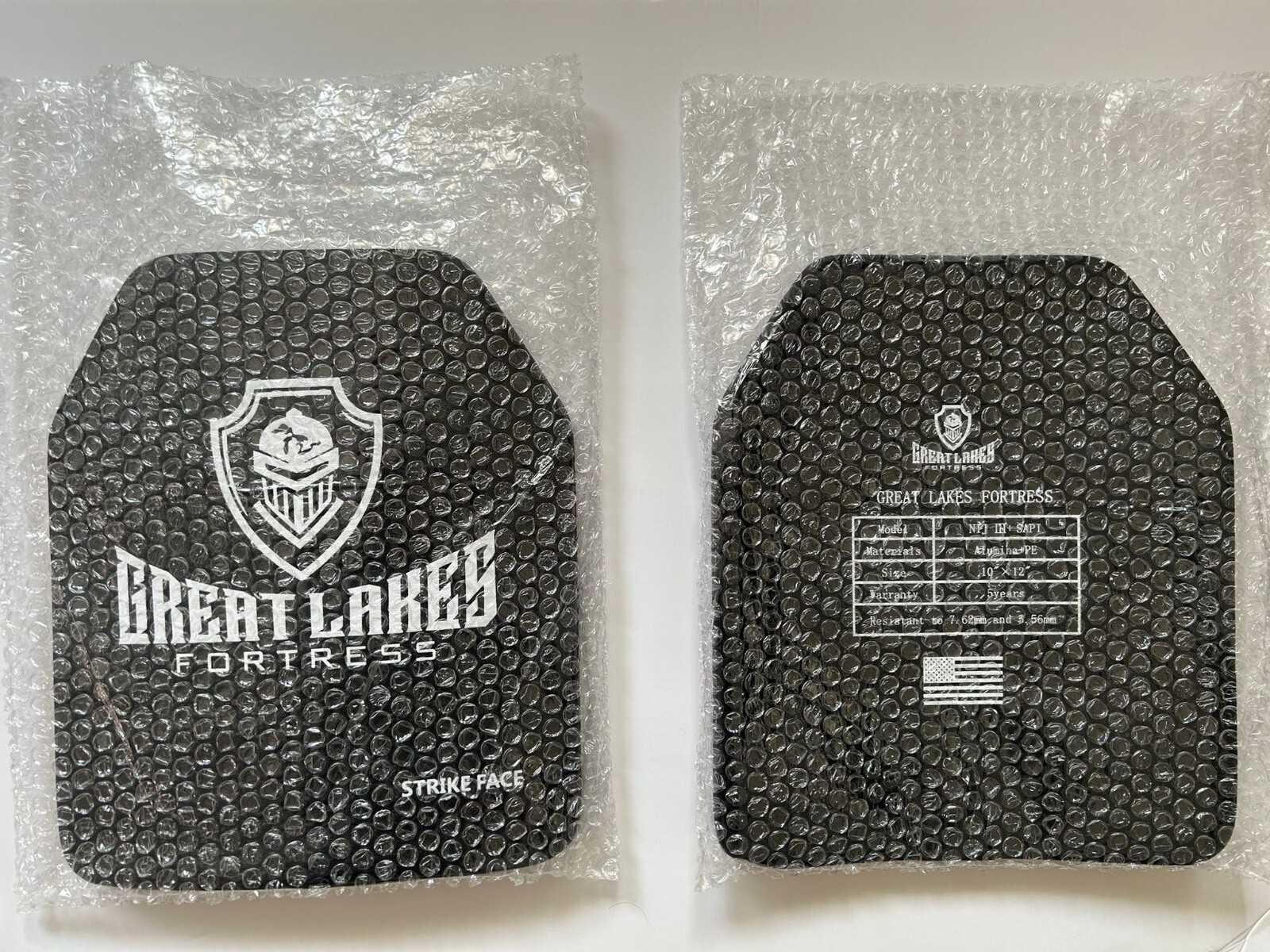 NIJ Level 3+ 10"X12" Stand-Alone 2 Ceramic tactical Armor Plate, Multi-shot