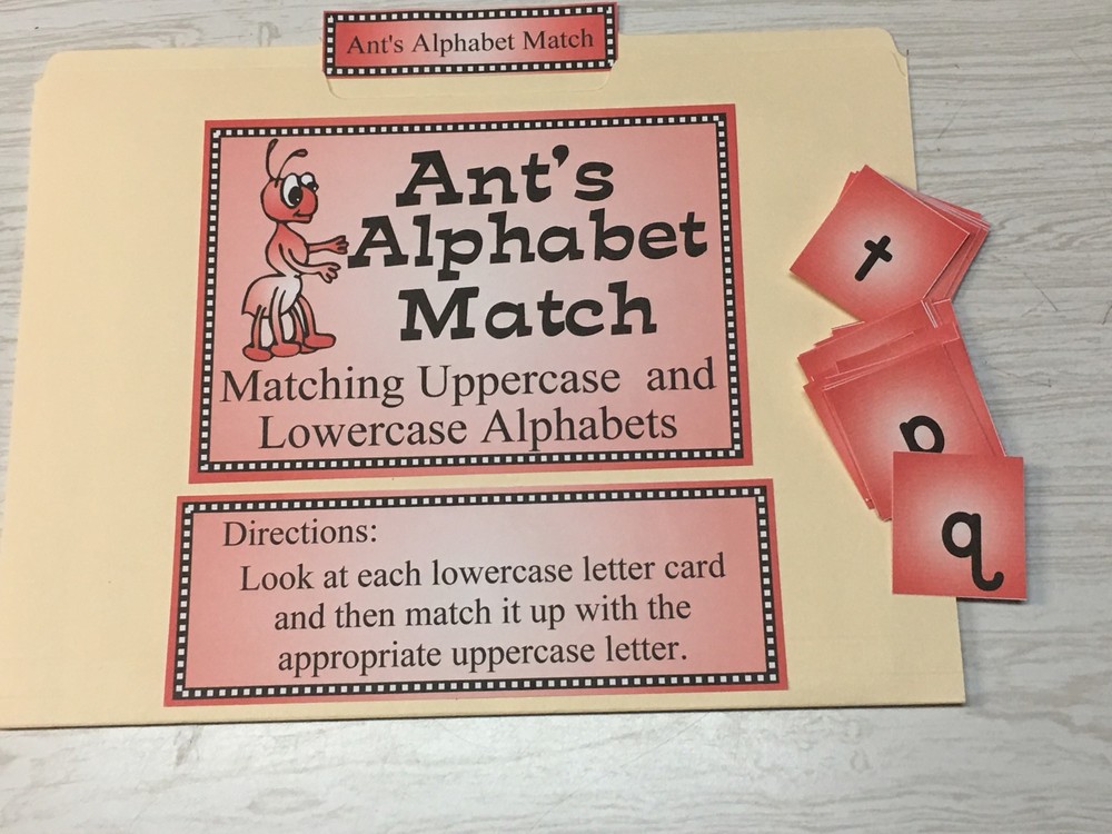 (4) Four Alphabet / Letter File Folder Set - Activity Set - READING