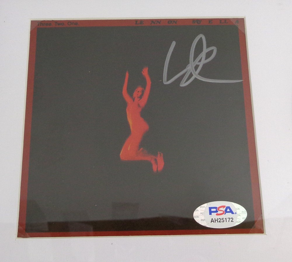 Lennon Stella Signed Autograph Three Two One CD Framed PSA/DNA COA