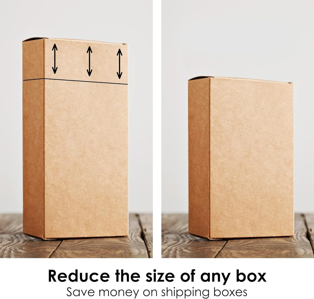 Box Resizer Tool with Scoring Wheel - Cardboard Box reducer to Customize Ship...
