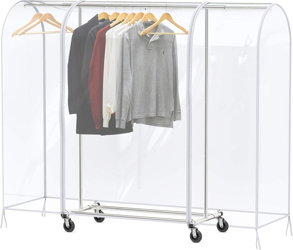 Clear Garment Rack Cover