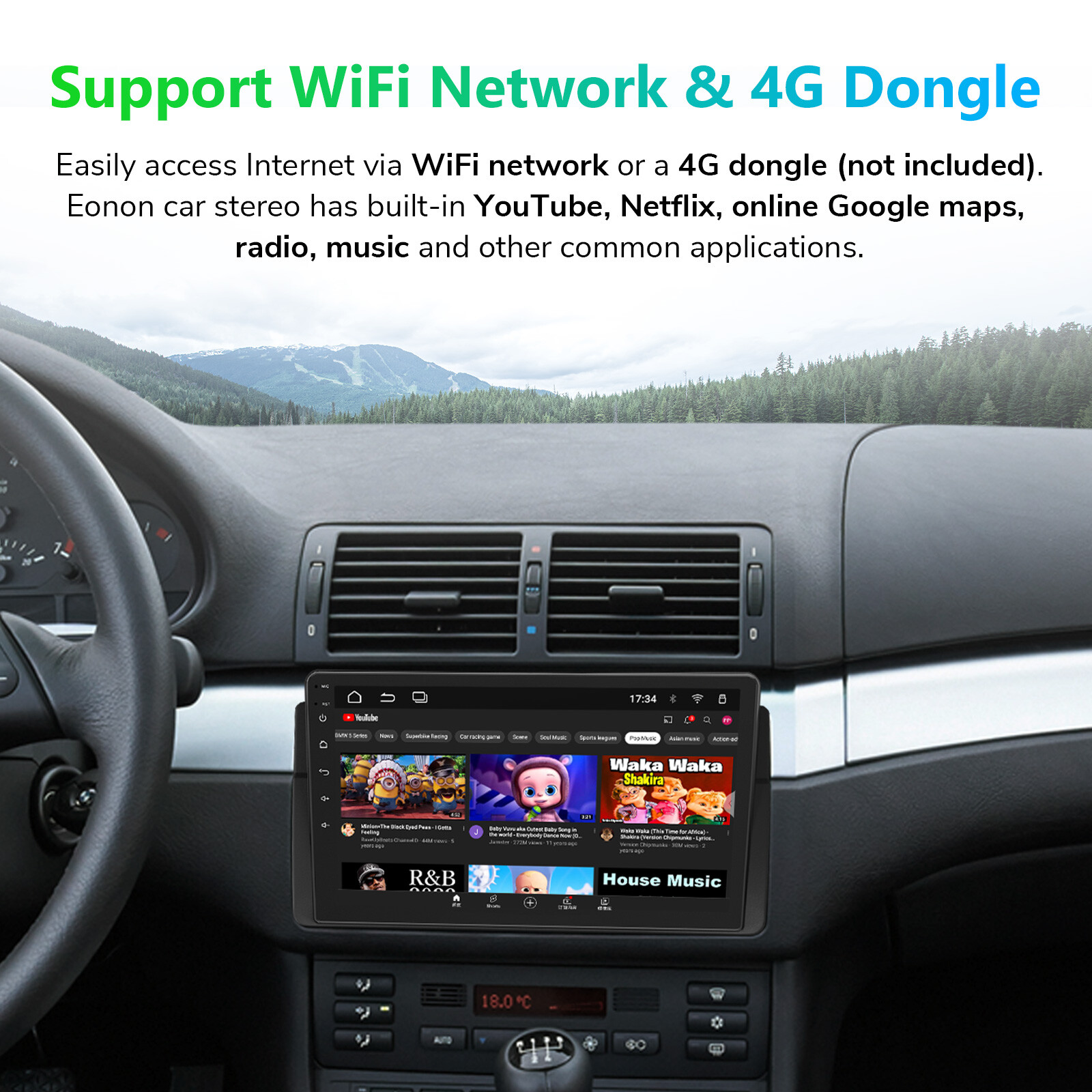 For BMW 3 Series E46 1999-2005 CarPlay Android 12 9" Car Stereo GPS Navi CarPlay