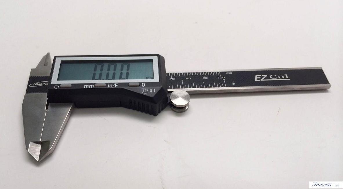 IGAGING 4" DIGITAL ELECTRONIC CALIPER X-LARGE DISPLAY GAUGE INCH/FRACTIONAL