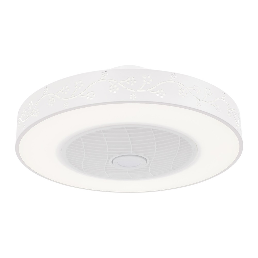 22" Ultra-thin LED Ceiling Fan Light Remote Control Flush Mount Ceiling Fan Lamp