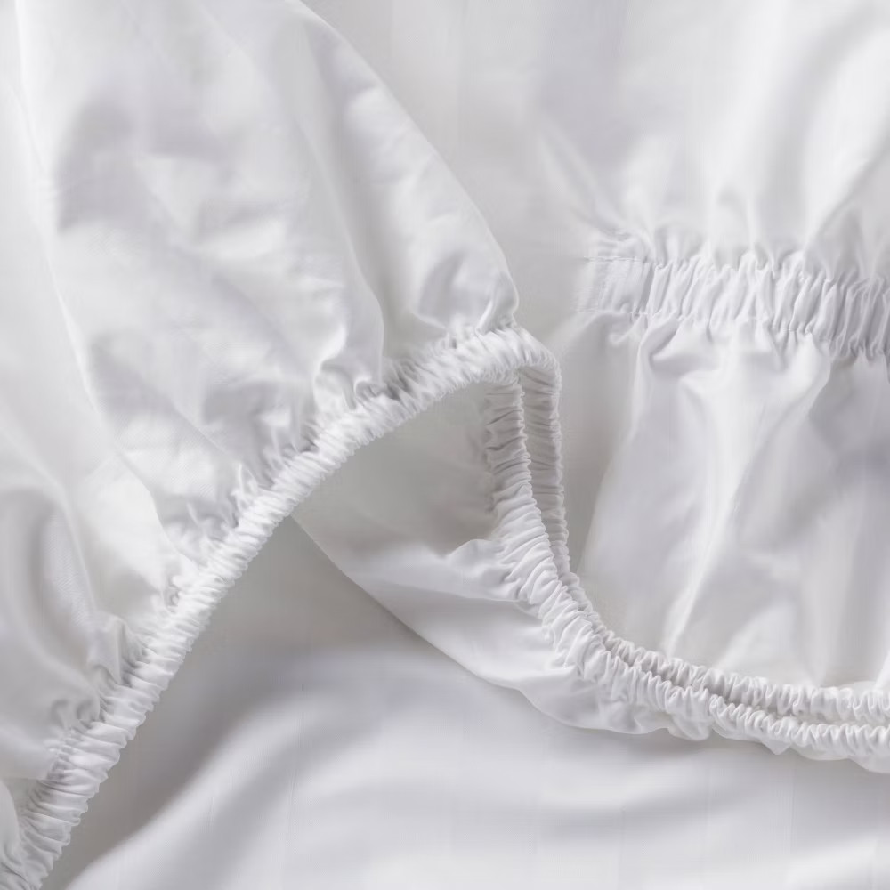 Queen 800 Thread Count Hotel Collection Sheet Set Damask White Hem -