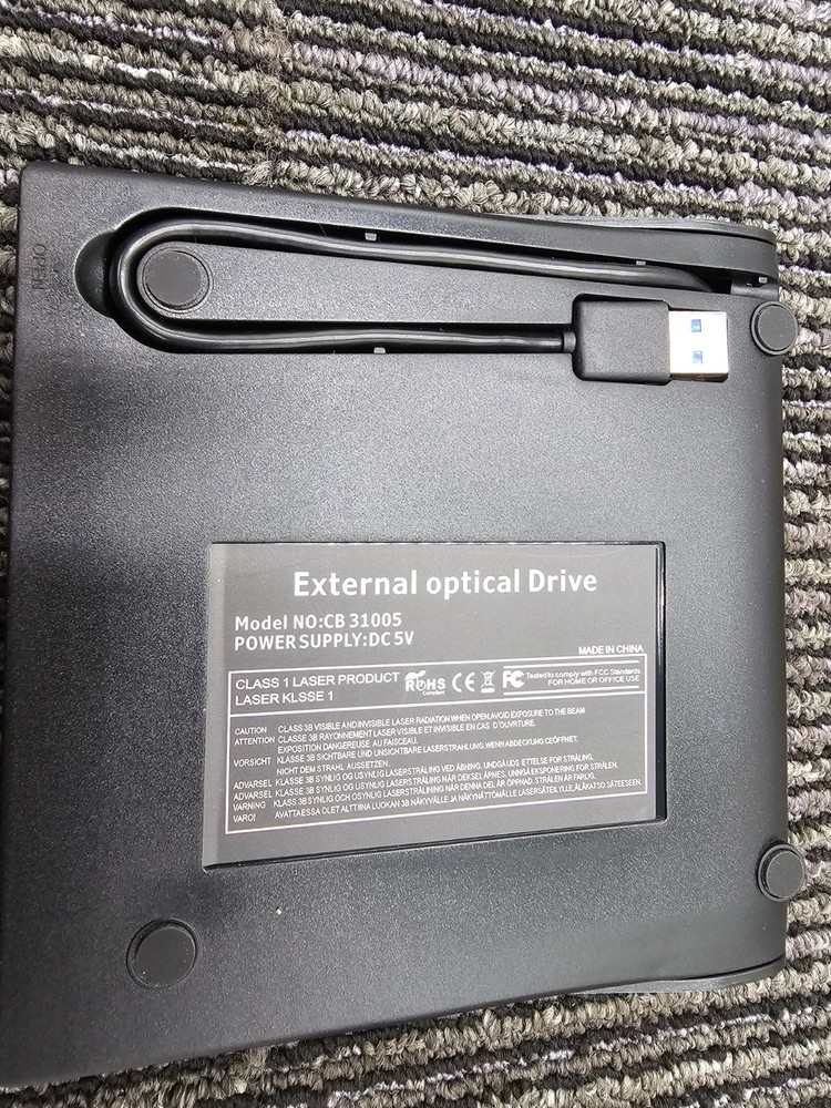 CB31005 External Optical Drive Model Power Supply DC 5V Ultra Thin External